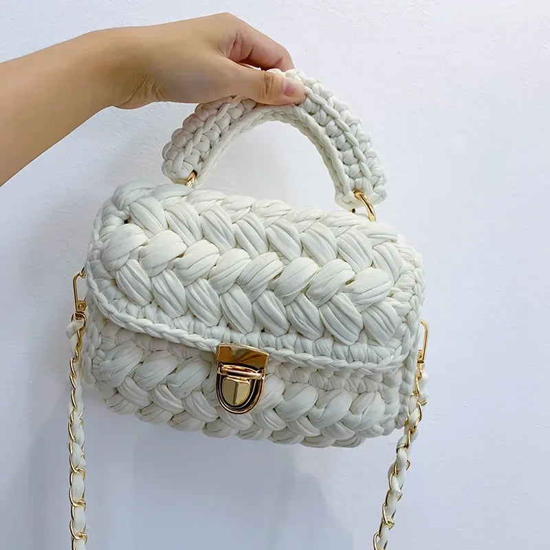 Monochrome Handmade Woven Bag