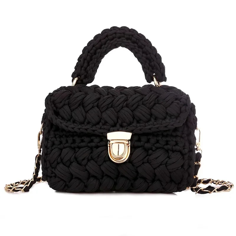 Monochrome Handmade Woven Bag
