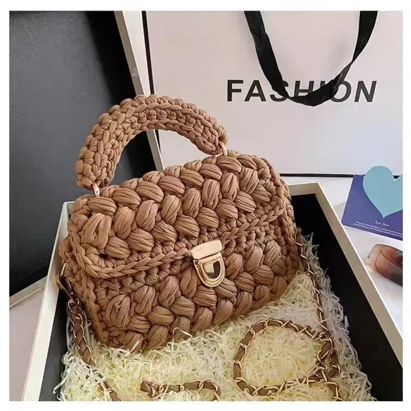 Monochrome Handmade Woven Bag