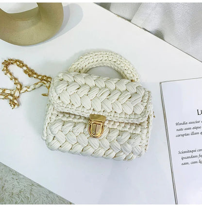 Monochrome Handmade Woven Bag