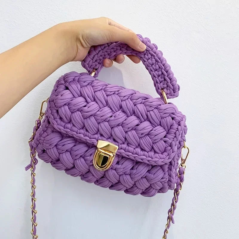Monochrome Handmade Woven Bag
