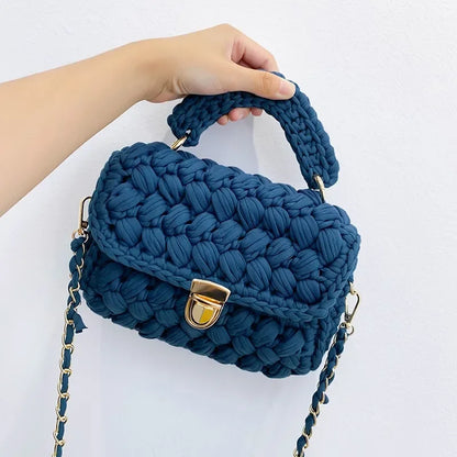 Monochrome Handmade Woven Bag