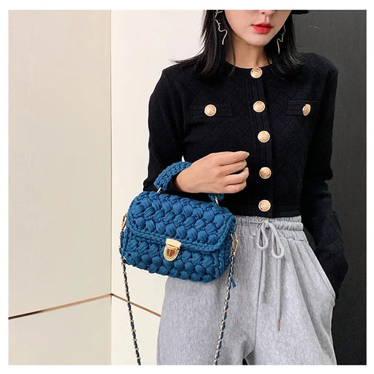 Monochrome Handmade Woven Bag