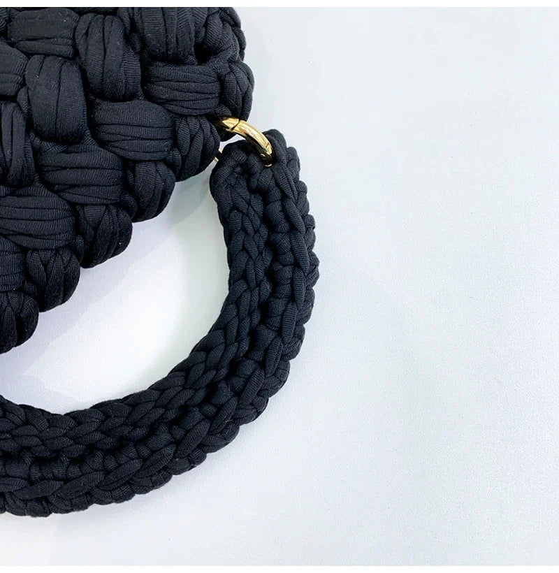 Monochrome Handmade Woven Bag