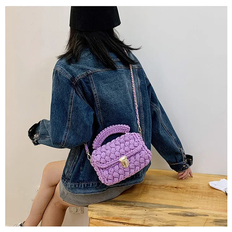 Monochrome Handmade Woven Bag