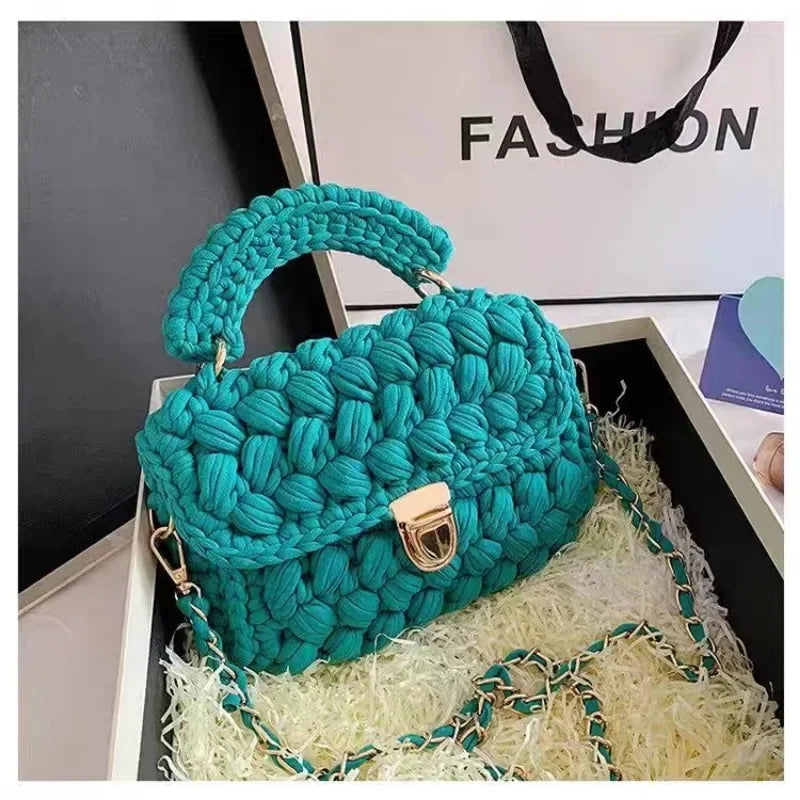 Monochrome Handmade Woven Bag